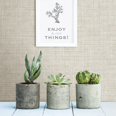 2767-24273 Tuckernuck Neutral Linen Wallpaper