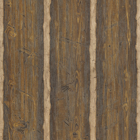 2767-41382 Hodgenville Brown Wood Paneling Wallpaper
