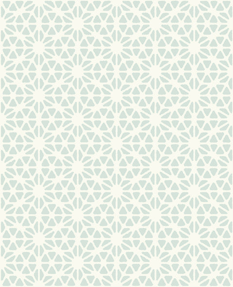 Billie Light Blue Geometric Wallpaper