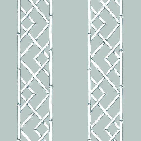 Aqua Latticework Wallpaper