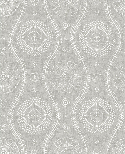 Sterling Painterly Wallpaper
