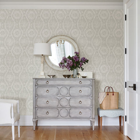 Sterling Painterly Wallpaper