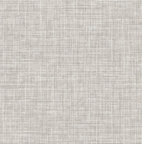 Poise Grey Linen Wallpaper