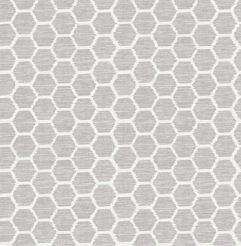 Aura Lavender Honeycomb Wallpaper