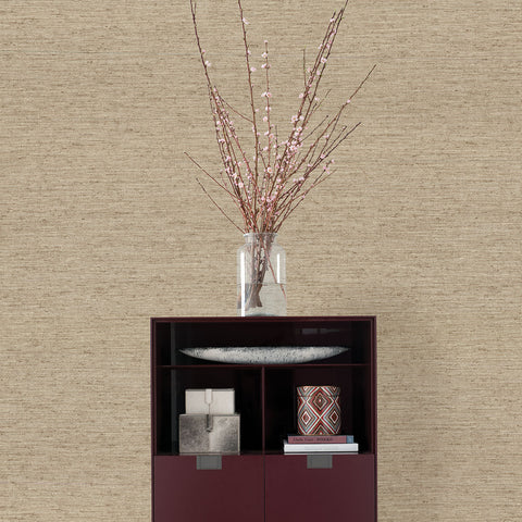 2807-6040 Everest Gold Faux Grasscloth Wallpaper