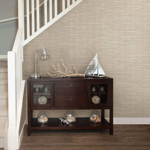 2807-8015 Bay Ridge Honey Linen Texture Wallpaper