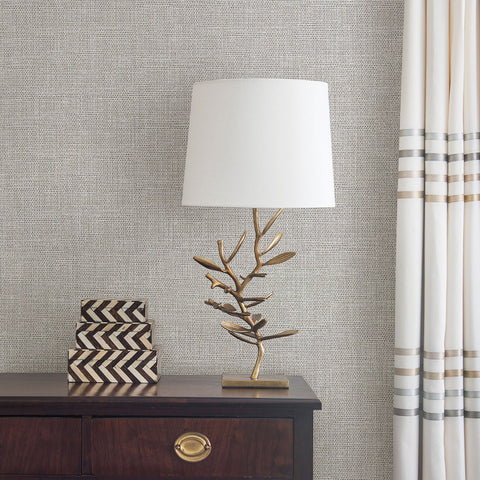 2807-8026 Bohemian Bling Pewter Woven Texture Wallpaper