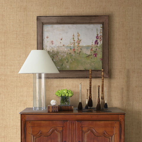 2807-87917 Caviar Beige Basketweave Wallpaper