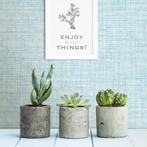2821-24276 Mendocino Blue Linen Wallpaper