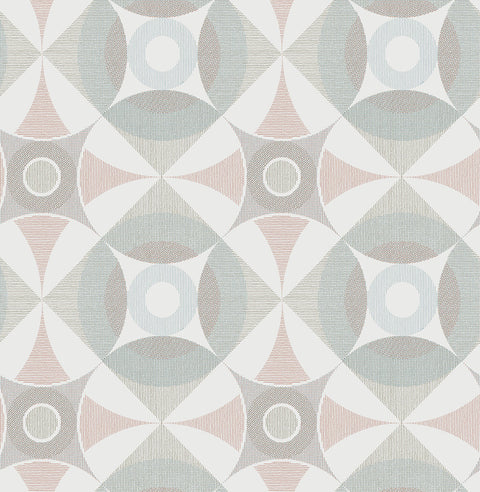 2821-25136 Ellis Multicolor Geometric Wallpaper