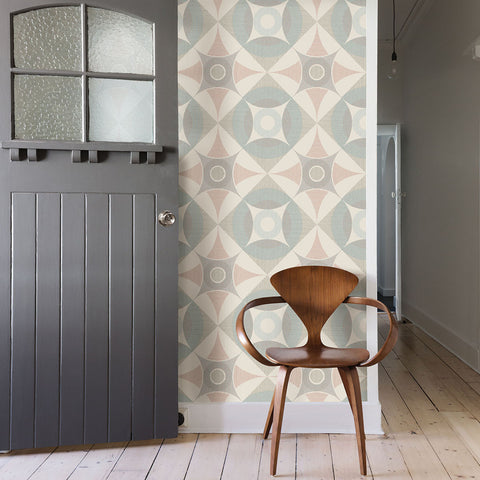2821-25136 Ellis Multicolor Geometric Wallpaper