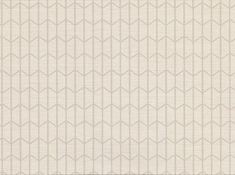 2830-2731 Gauntlet Cream Geometric Wallpaper