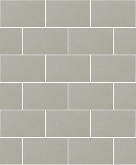 2836-M1123 Angelo Grey Subway Tile Wallpaper
