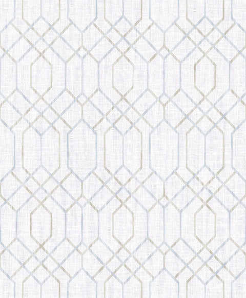 2838-AW87732 Lyla Grey Trellis Wallpaper