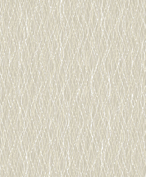 2838-IH2224 Quinn Beige Twist Wallpaper