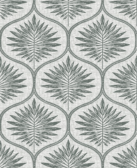 2861-25718 Laurel Grey Ogee Wallpaper