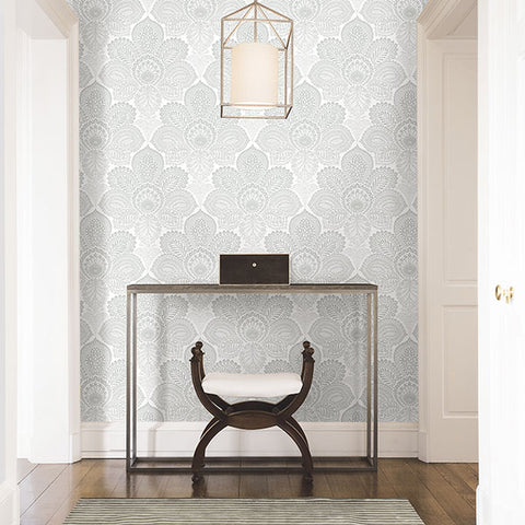 2861-25730 Triumph Off-White Medallion Wallpaper