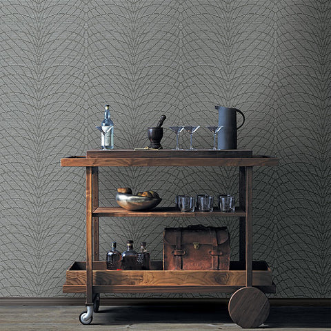 2861-25744 Aperion Taupe Chevron Wallpaper
