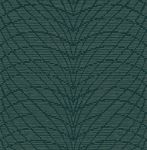 2861-25746 Aperion Dark Green Chevron Wallpaper