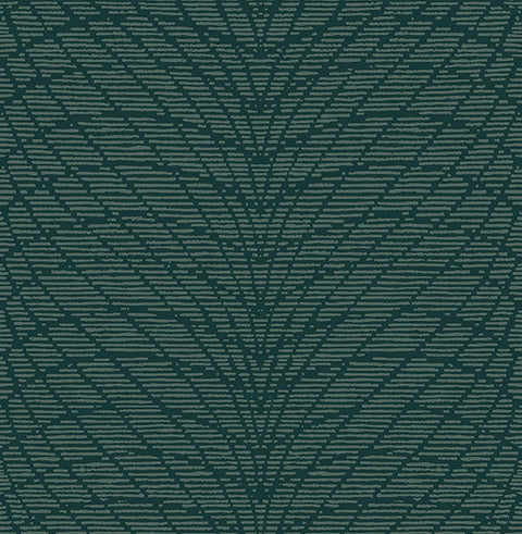 2861-25746 Aperion Dark Green Chevron Wallpaper