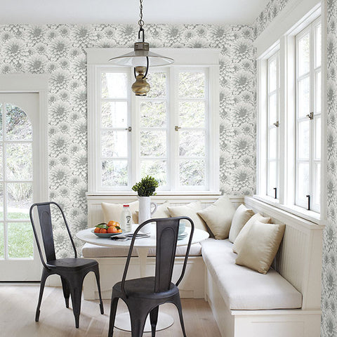 2861-87519 Umbra Light Grey Floral Wallpaper