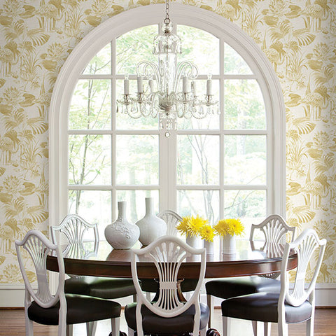 2861-87525 Frolic Wheat Lagoon Wallpaper