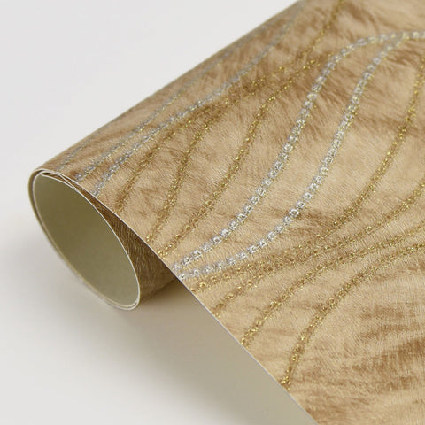 2871-88720 Abruzzo Beige Wolf Wave Wallpaper