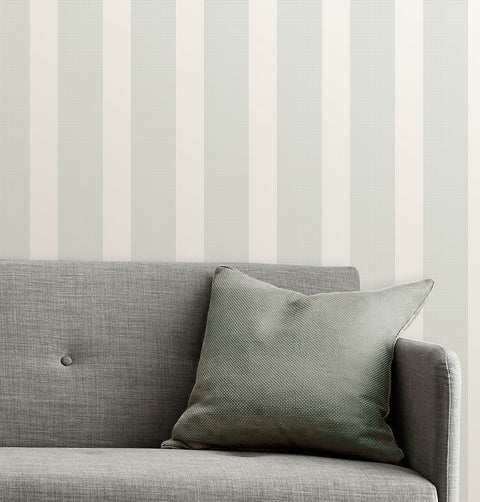 2889-25207 Visby Mint Stripe Wallpaper