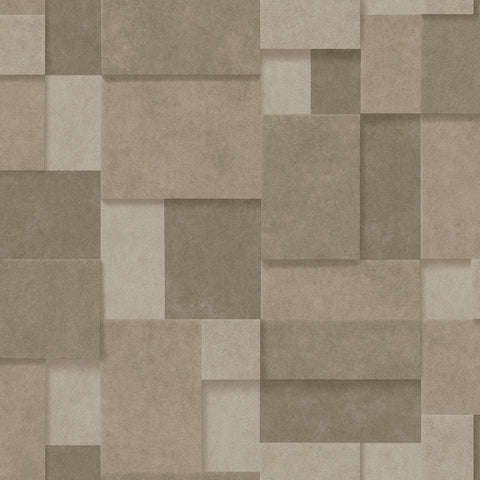 2896-25352 Duchamp Gold Patchwork Metallic Wallpaper