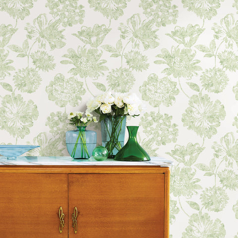 2901-25418 Folia Aqua Floral Wallpaper