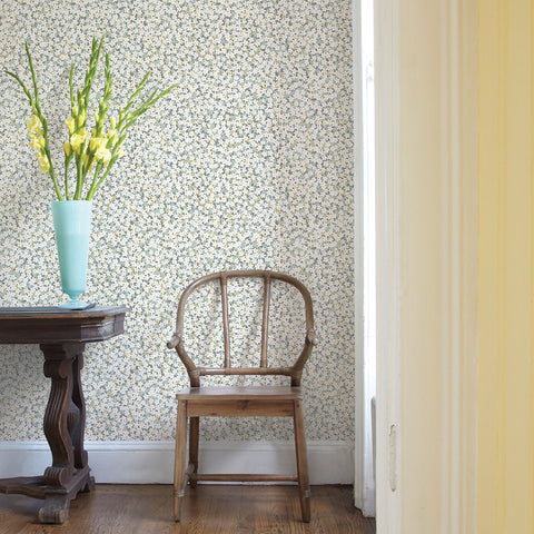 2901-25444 Giverny Multicolor Miniature Floral Wallpaper