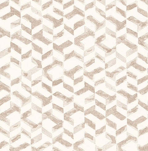 2902-25503 Instep Rose Gold Abstract Geometric Wallpaper
