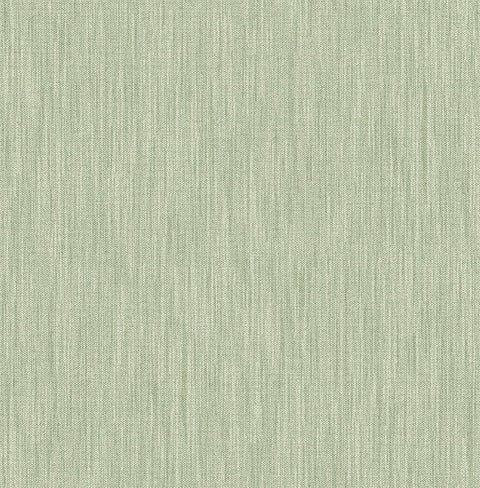2903-25282 Chenille Sage Faux Linen Wallpaper
