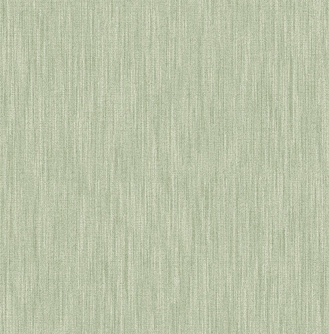2903-25282 Chenille Sage Faux Linen Wallpaper