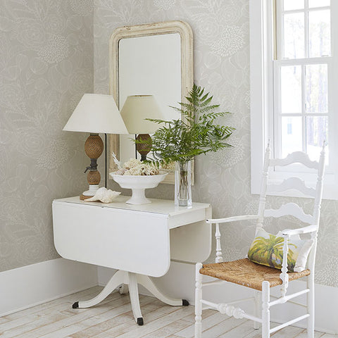 2903-25858 Alannah Bone Botanical Wallpaper