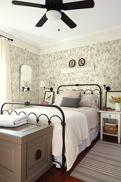 2904-02193 French Nightingale Cream Trail Wallpaper
