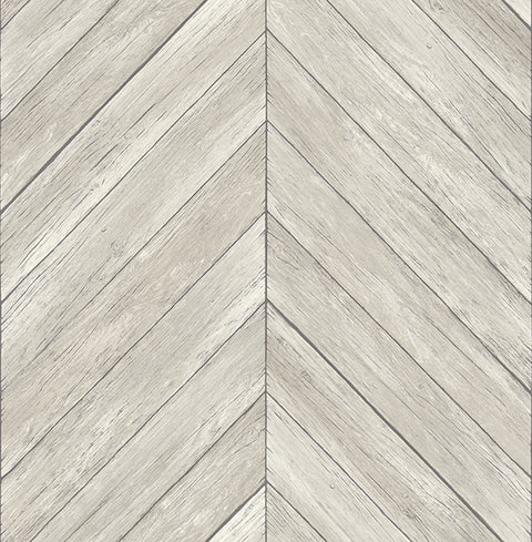 2904-24005 Parisian Dove Chevron Wood Wallpaper