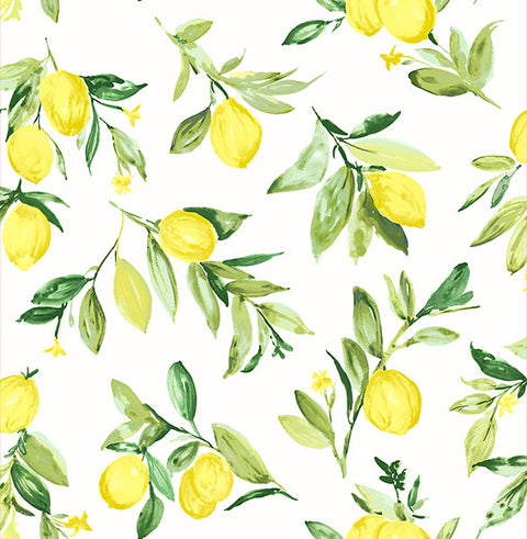 2904-25686 Limon Chartreuse Fruit Wallpaper