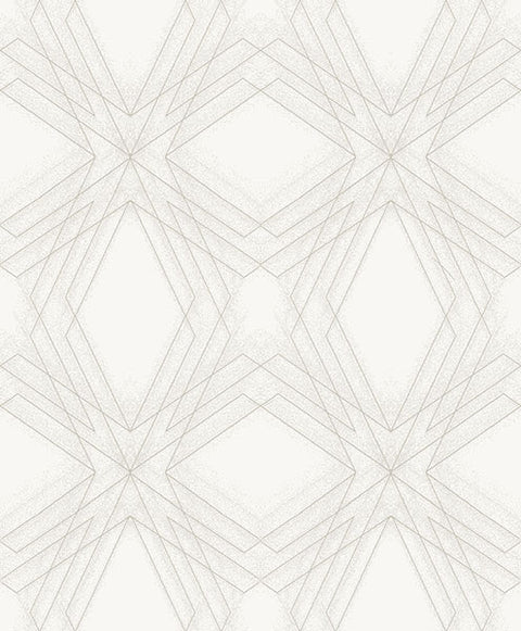 2908-87105 Relativity Off-White Geometric Wallpaper