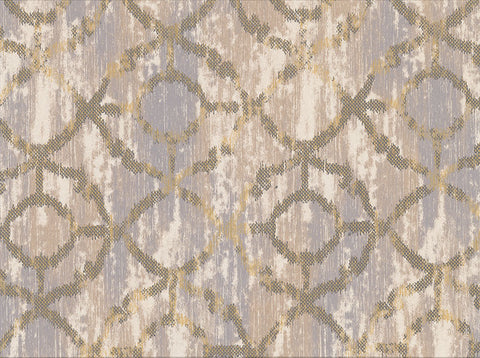 2909-SH-13028 Dashwood Taupe Distressed Trellis Wallpaper