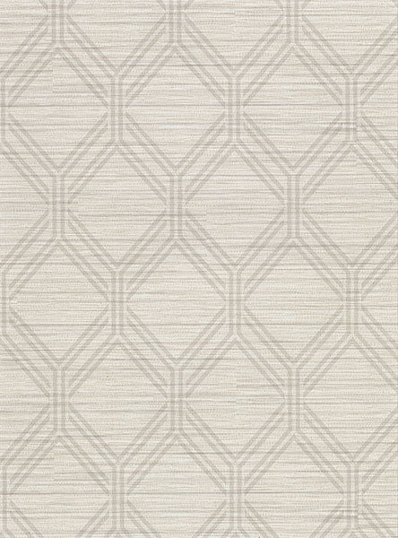 2910-2730 Vaughan Taupe Geometric Wallpaper