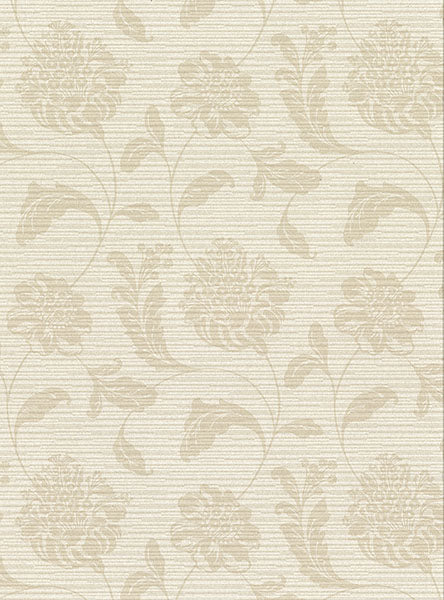 2910-2753 Holiday Beige Jacobean Wallpaper
