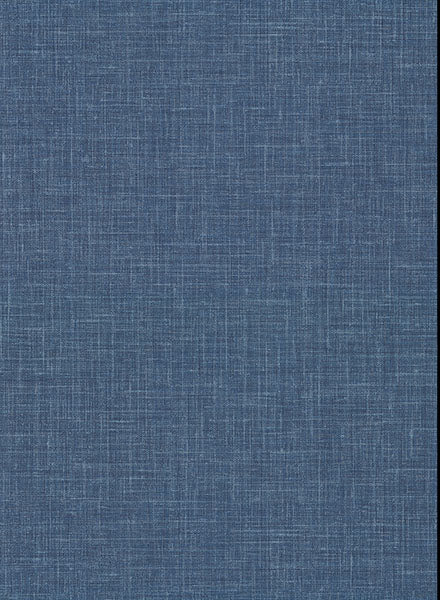 2921-50302 Upton Indigo Faux Linen Wallpaper