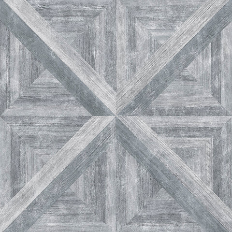 2922-25373 Angeline Grey Geometric Wood Wallpaper