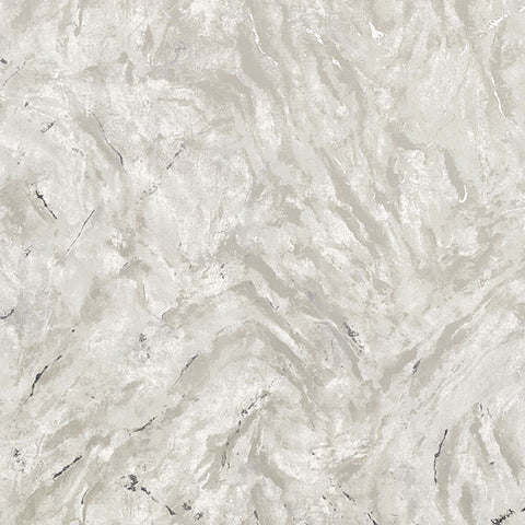 2927-00106 Titania Silver Marble Texture Wallpaper