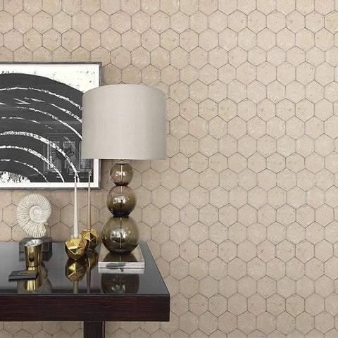 2927-00405 Starling Copper Honeycomb Wallpaper