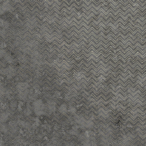 2927-00601 Luna Charcoal Distressed Chevron Wallpaper