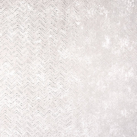 2927-00604 Luna Platinum Distressed Chevron Wallpaper