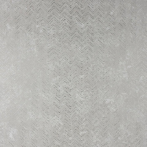2927-00607 Luna Silver Distressed Chevron Wallpaper