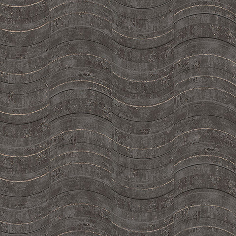 2927-10803 Hydra Dark Grey Geometric Wallpaper